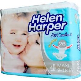 Helen Harper подгузники AIR COMFORT maxi 9-18кг 26шт