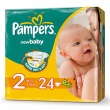 PAMPERS подгузники NEW BABY 2 mini 3-6кг 24шт